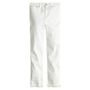 J. Crew High rise garment-dyed 90s classic straight jeans BA861 29 White